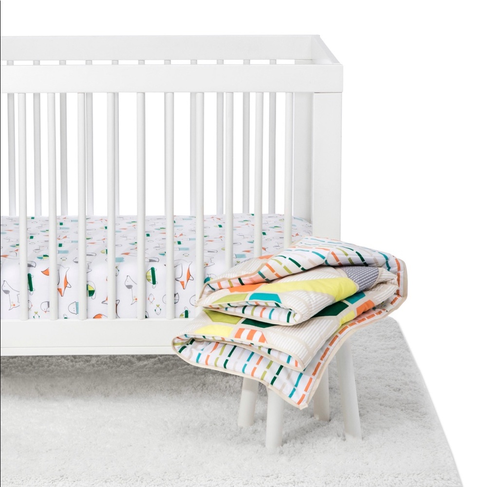 ⭐️4 Pieces Nursery Crib Set Cloud Island